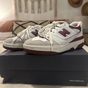 New balance 550 sea salt burgundy